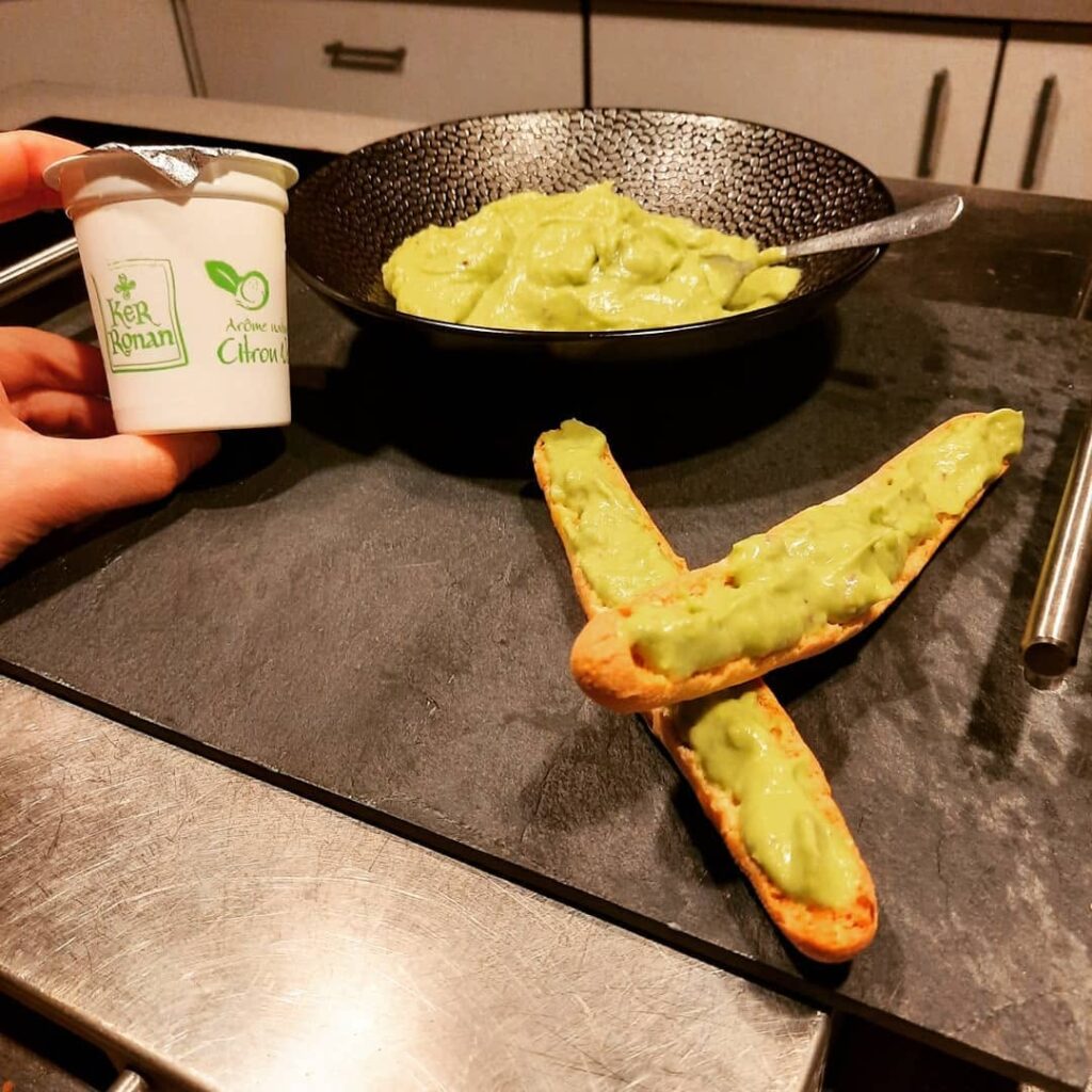 guacamole au yaourt