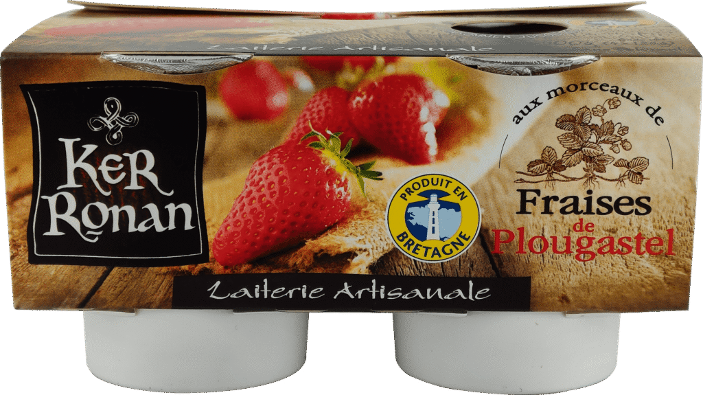 ker ronan yaourt lait entier fraises de plougastel pack front