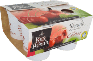 ker ronan yaourts lait entier cerise pack