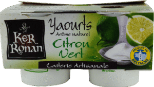 ker ronan yaourts lait entier citron vert pack front