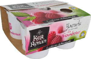 ker ronan yaourts lait entier framboise pack