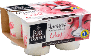 ker ronan yaourts lait entier litchi pack