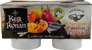 ker ronan yaourts lait entier mangue passion pitaya pack front