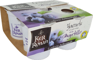 ker ronan yaourts lait entier myrtille pack