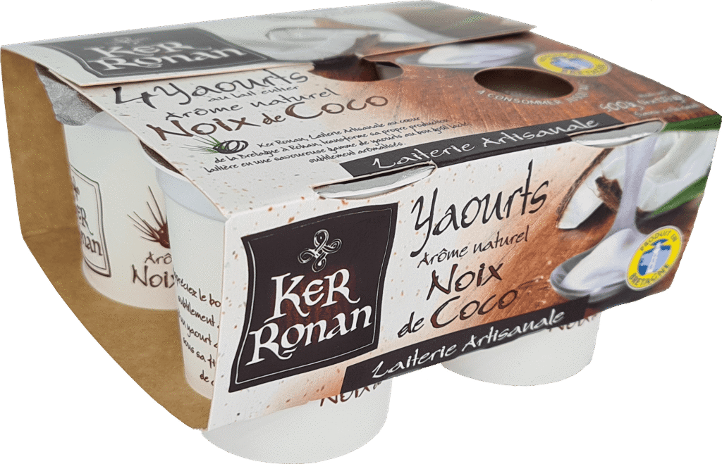 ker ronan yaourts lait entier noix de coco pack