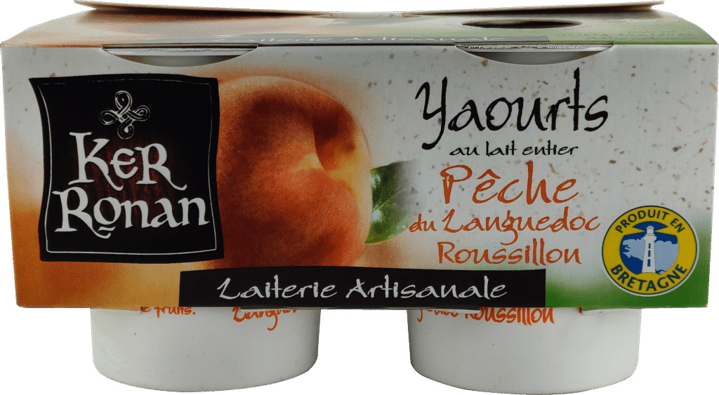 ker ronan yaourts lait entier peche du languedoc roussillon pack front