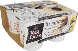 ker ronan yaourts lait entier vanille de madagascar pack