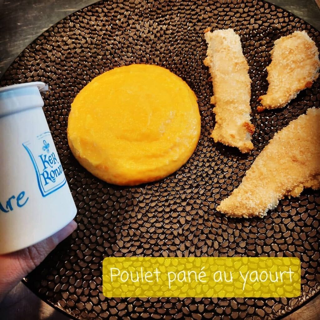 poulet pane yaourt