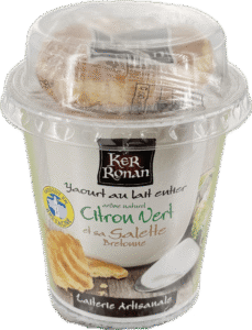 snackings yaourt au lait entier citron vert et sa galette bretonne pack