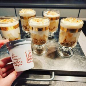 verrines yaourts poire